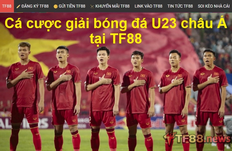 Cá cược giải bóng đá U23 châu Á tại TF88